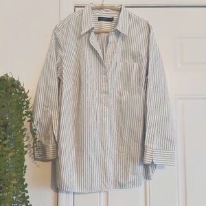 Lauren Ralph Lauren Pinstripe Cotton Top